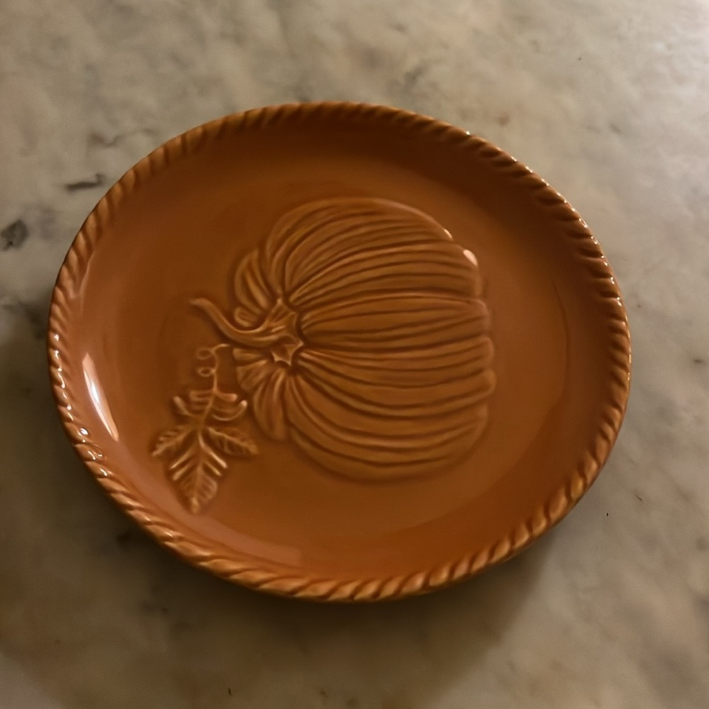 CMG-Made In Portugal 🇵🇹-Small-Orange-Pumpkin-Plate-7” - Picture 5 of 12